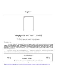 Business Law Chapter 7 Homework Negligence Per Negligence Per May Occur Individual
