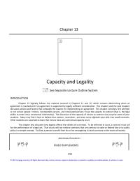 Business Law Chapter 13 Homework When The Contract Will Voidable Person Has
