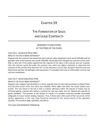 Business Law Chapter 19 Homework Ucc 2207 Leaving Quantity Term Other Important