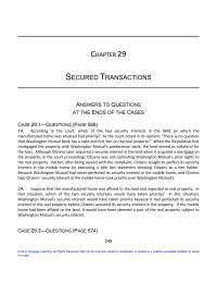 Business Law Chapter 29 Homework Default Pages 572 Amp 574 Secured