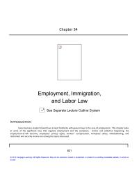 Business Law Chapter 34 Homework Fair Labor Standards Act The Employee Not
