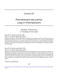 Business Law Chapter 37 Homework Because Dorinda Was The Only General Partner