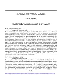 Business Law Chapter 42 Homework Xidex The Basis The Material Nonpublic Information