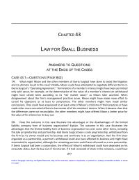 Business Law Chapter 43 Homework Law For Small Business 381