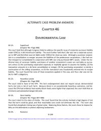 Business Law Chapter 46 Homework B200 Appendix Alternate Case Problem Answers Its