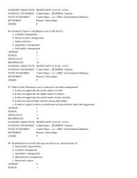 Chapter 2 According to Weber’s ideas on bureaucracy