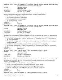 Economics Chapter 1 Suppose The Cost Flying 200seat Plane