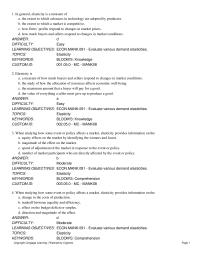 Economics Appendix I General Elasticity Measure Ofa The Extent Which