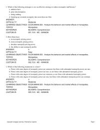 Economics Chapter 15 Firms With Some Degree Monopoly Power Are