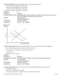 Economics Chapter 18&nbsp;A shift of the labor demand curve from D1 to D2 would