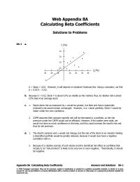 Economics Appendix E Homework The Beta Would Decline 053 Decline Indicates