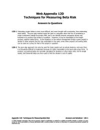 Economics Appendix E Homework The expected return of the new project