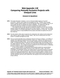 Economics Appendix E Homework Using Financial Calculator Input The Following Data