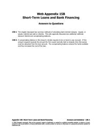 Economics Appendix E Homework A compensating balance is the amount a lender requires to be on hand