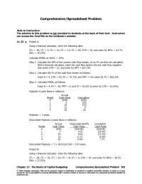 Economics Chapter 11 Homework Capital Budgeting 2020 Cengage Learning May Not