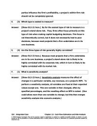 Economics Chapter 12 Homework After tax Salvage Value Now Project Free Cash