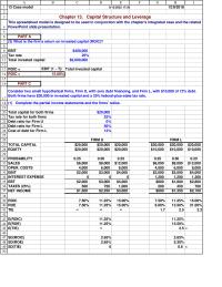 Economics Chapter 13 Homework This spreadsheet model is designed to be used in conjunction