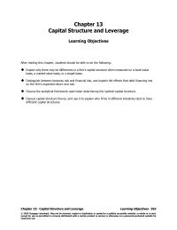 Economics Chapter 13 Homework Determine The Firms Beta Under The New