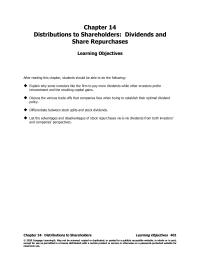 Economics Chapter 14 Homework&nbsp;On balance, it would appear desirable for directors to announce
