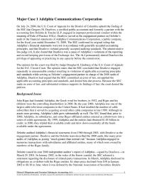 Accounting Chapter 1 Homework John Rigas had founded Adelphia, the Greek word for brothers