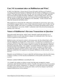 Accounting Chapter 3 Homework In other words, Halliburton told employees to recognize revenue even