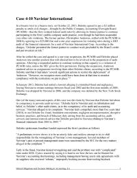 Accounting Chapter 4 Homework Inspections Deloitte Navistar Believed The Discrepancies