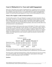 Accounting Chapter 6 1 From Audit Perspective You Think The Firm
