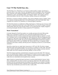 Accounting Chapter 7 Homework North Face Would Have Reported Net Loss