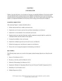 Accounting Chapter 3 Homework Cost behavior refers to whether a cost changes when