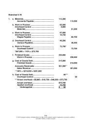 Accounting Chapter 5 Homework The Departments Differ Significantly Their Overhead Intensity