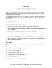 Accounting Chapter 8 Homework Budgets That Are Developed Around One Expected