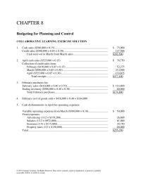 Accounting Chapter 8 Homework Cash received in March from March sales