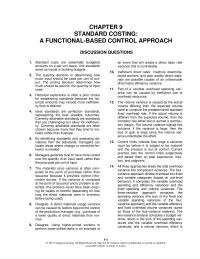 Accounting Chapter 9 Homework Cornerstone Exercise 911 Using The Standard Mix