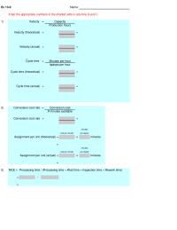 Accounting Chapter 13 Homework Hours Training Selling Price Per Unit Number