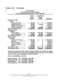Accounting Chapter 14 Homework Cost Reductions Contaminant Releases Cost Reductions