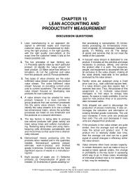 Accounting Chapter 15 Homework The Maximum Unit Production Time For Any