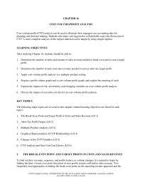 Accounting Chapter 16 Homework Depicts Profit volume Graph