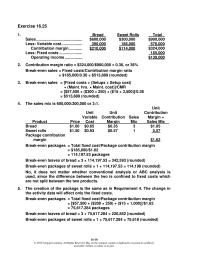 Accounting Chapter 16 Homework If production remains at 10,000 units, decrease in income