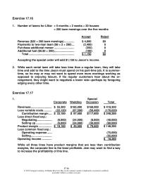 Accounting Chapter 17 Homework Thus The Total Unused Capacity Would Increase