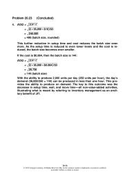 Accounting Chapter 20 Homework&nbsp;With the ability to produce 2,000 units per day