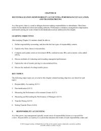 Accounting Chapter 10 Homework Separate The Evaluation The Manager Division