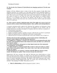 Management Chapter 3 Homework Net Promoter Score And Conclusions That You