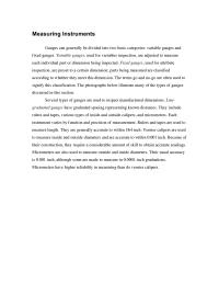 Management Supplement A Homework Ring Gauges Measure Outside Diameters Parts Using