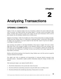 Accounting Chapter 2 Homework Prepare an unadjusted trial balance and explain how it can be used