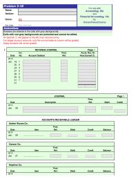 Accounting Chapter 5 Homework For ledger accounts amounts, only the normal balance