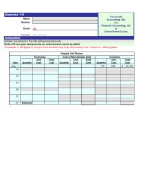 Accounting Chapter 7 Homework Last-In, First-Out Method