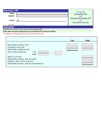Accounting Chapter 7 Homework Merchandise inventory, June 30, at retail