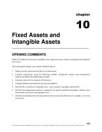 Accounting Chapter 10 Homework Depreciation Lowcost Assetsassets That Have Low Cost