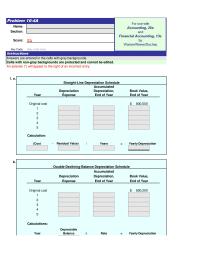 Accounting Chapter 10 Homework Depreciation Expense End Year Original