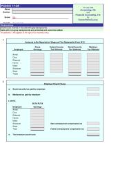Accounting Chapter 11 Homework Federal unemployment compensation tax